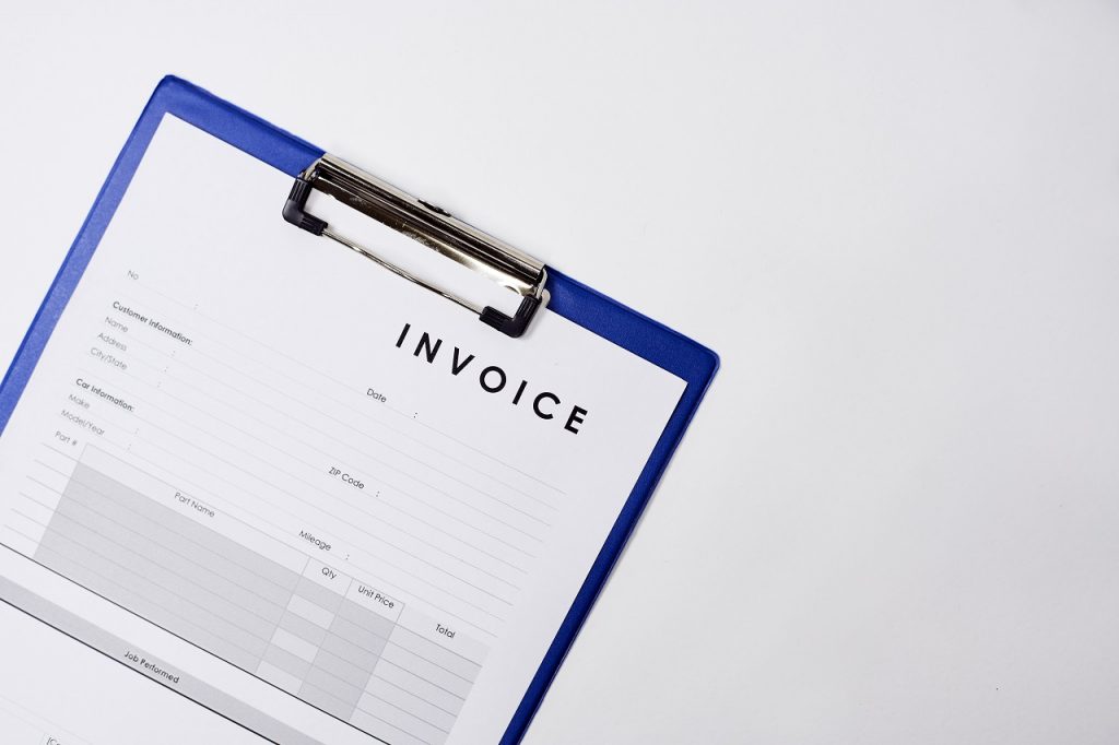 detailed wrecker service invoice